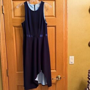 Calvin Klein Midnight Blue High-Low Dress